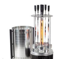 Vertical BBQ WX-8601 1000W Electric BBQ Shish kebab maker for 5 skewers Black Electric BBQ Shish kebab maker Black