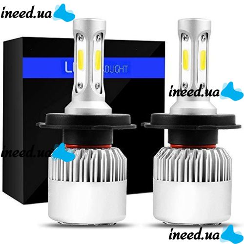 Комплект світлодіодних LED ламп VICMAX S2 H4 72W 8000Lm лампи VICMAX S2 72W 8000Lm