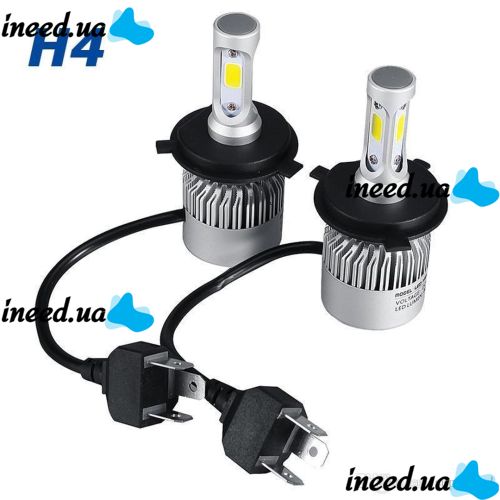 Комплект світлодіодних LED ламп VICMAX S2 H4 72W 8000Lm лампи VICMAX S2 72W 8000Lm