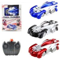 Anti-gravity car Wall Climber CAR P802 Blue rides on walls and ceiling