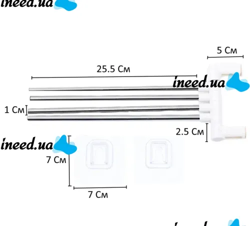 Universal Wall Mounted Bathroom Towel Rack 4-Bar Towel Rack for 4 towels, Rack Towel Organizer 4 Holders White