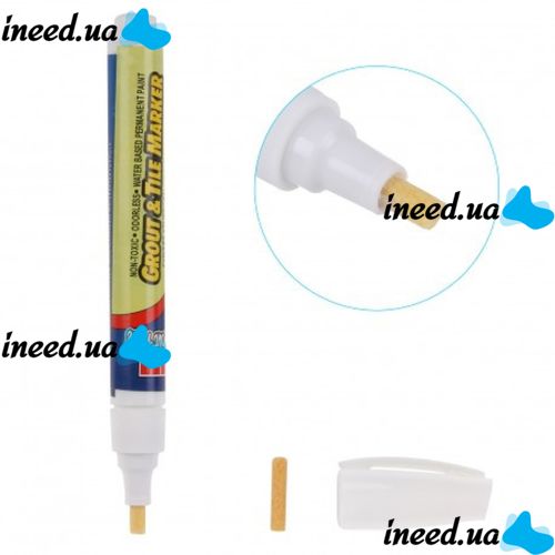 Pencil marker for painting over tile seams Grout-Aide Grout & Tile Marker K12-69 / Marker for tile Snowball