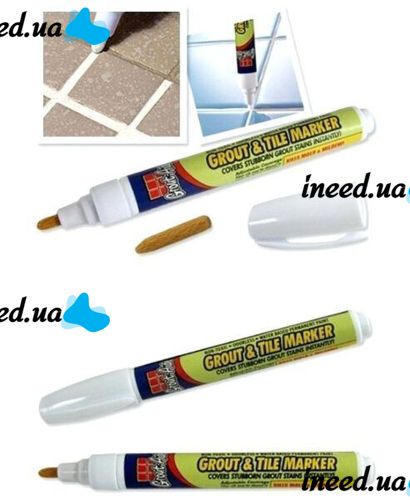 Pencil marker for painting over tile seams Grout-Aide Grout & Tile Marker K12-69 / Marker for tile Snowball
