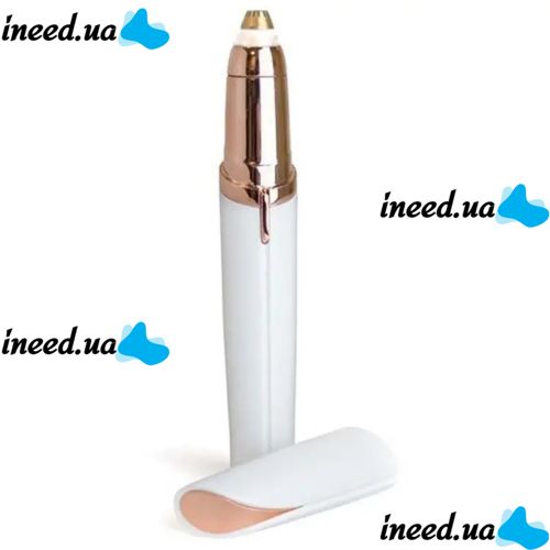 Жіночий епілятор для брів Finishing Touch Flawless Brows, портативний тример Електробритва для видалення волосся на батарейках Білий