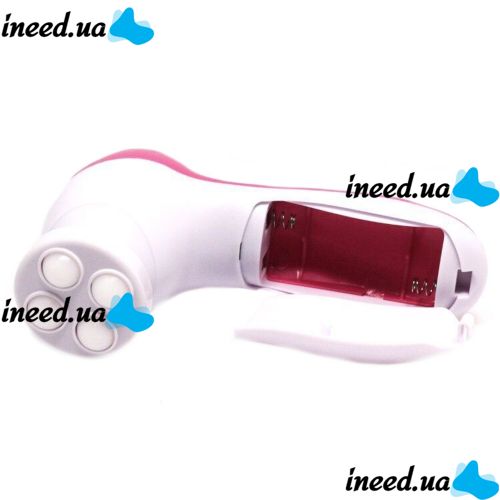 Електричний жіночий масажер для обличчя 5 в 1 Multifunction Face Cleaner AE-8782C 5 насадок, Масажна щітка зі змінними насадками на батарейках