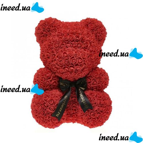 Big bear made of 3D roses, bear made of artificial 3D roses 40 CM