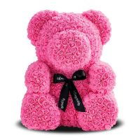 Big bear made of 3D roses, bear made of artificial 3D roses 40 CM