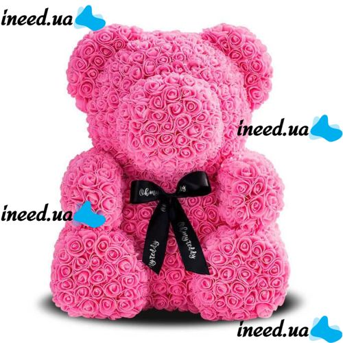 Big bear made of 3D roses, bear made of artificial 3D roses 40 CM