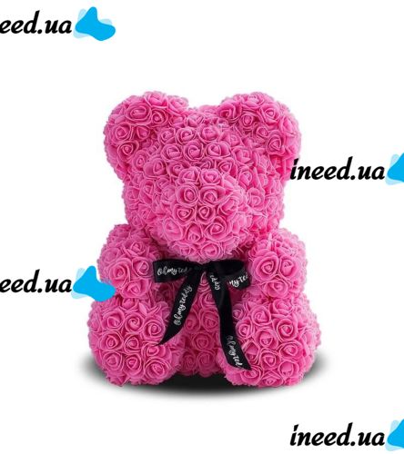 Big bear made of 3D roses, bear made of artificial 3D roses 40 CM
