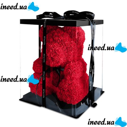 Big bear made of 3D roses, bear made of artificial 3D roses 40 CM