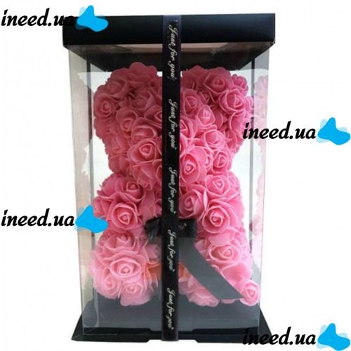 Big bear made of 3D roses, bear made of artificial 3D roses 40 CM