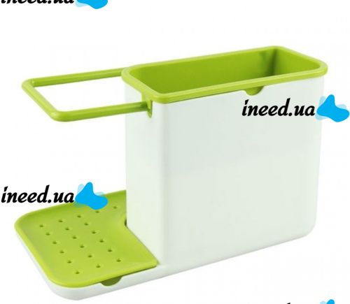 Кухонний органайзер для мийних засобів на раковину Kitchen Shelf Sink Tidy 3 в 1, Універсальний органайзер для кухонного приладдя на мийку