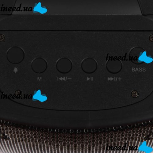 JBK-S1 Wireless Bluetooth Speaker with RGB LED Backlight and Power Bank Function, Rechargeable Bluetooth Speaker USB AUX for Android IOS Black