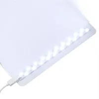 Folding photo box NJ-0065 with Led-lighting 22x22x22 cm for subject shooting, Lightbox for macro photography, Mini photo studio 2 backgrounds