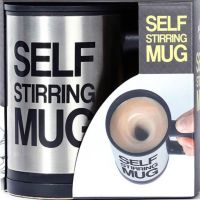 Автоматична кружка-мішалка Self Stirring Mug Black 350 мл термокружка з міксером для розмішування цукру кави, пластикова чашка мішалка з кришкою 