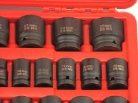 Набор торцевых шестигранных головок Piece Tool Set 1/2" 31шт в кейсе, Ударные головки 8-32mm с удлинителем и угловой насадкой 31 предмет в чемодане