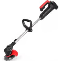 Cordless Lawn Mower Trimmer Elmos HT901 21V for Mowing Grass and Bushes with 2 Batteries, Rechargeable Garden Mower GZ-02