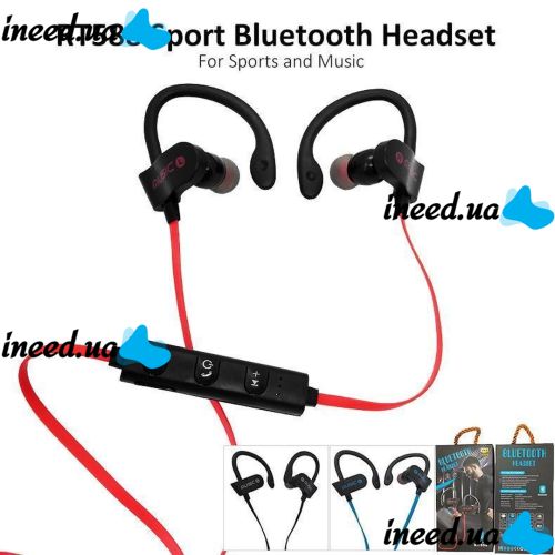 RT558 BT Wireless Sports Bluetooth Headphones with Ear Mount RT-558