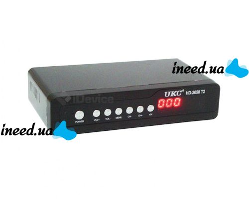 Цифровий ефірний Тюнер T2 UKC HD-2058 в металевому корпусі wi-fi DVB-Т2 ресивер