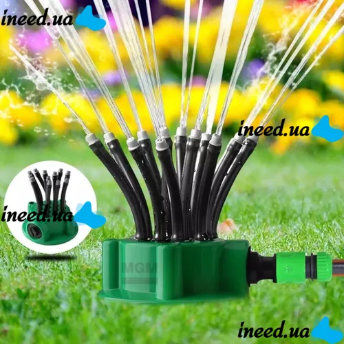 Sprinkler Sprinkler Nozzle for Irrigation Hose 12 in 1 Smart System Multifunctional Sprinkler Fresh Garden Sprayer Sprinkler 360 Degrees 