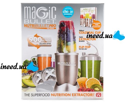 Nutrient Extractor NutriBullet Pro Family Set 900W Magic Bullet Blender, Mixer 900W