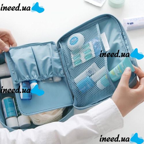Дорожная сумка для косметики Travel Wash Admission Package Blue косметичка для путешествий