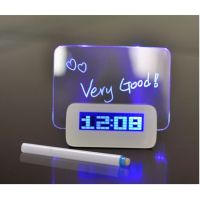 Настільні Світлодіодні годинник Highstar з Led дошкою для записів з USB хабом, маркером і підсвічуванням