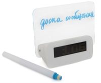 Настільні Світлодіодні годинник Highstar з Led дошкою для записів з USB хабом, маркером і підсвічуванням