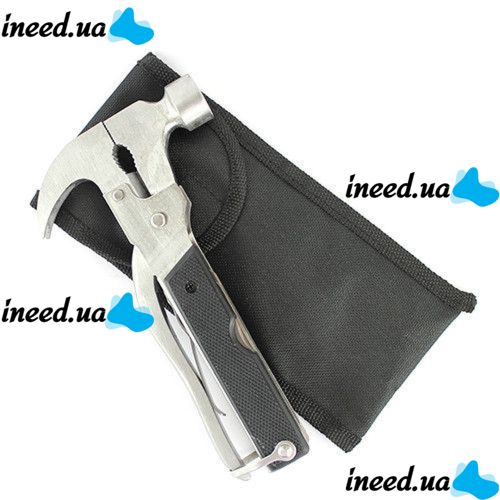 Universal Folding Wrench Multitool Hammer Swiss Knife Bell Howell Tac Tool 18 in 1 Pliers, Screwdriver Stainless Steel Saw with Case