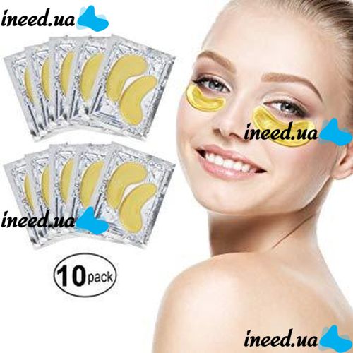 Gold Collagen Eye Patches Efero Crystal Golden Gold Eye Mask with Bioactive Gold 10pcs