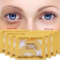 Gold Collagen Eye Patches Efero Crystal Golden Gold Eye Mask with Bioactive Gold 10pcs