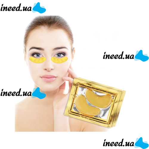 Gold Collagen Eye Patches Efero Crystal Golden Gold Eye Mask with Bioactive Gold 10pcs