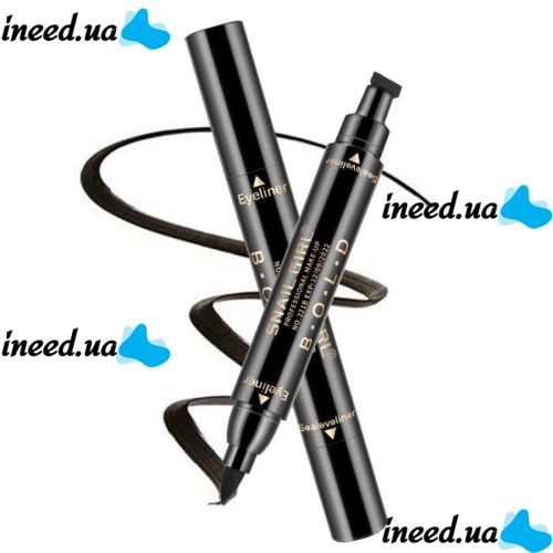 Waterproof Double-sided Eyeliner B.O.L.D Snail Girl Eyeliner 221A/221B Arrow Stamp Handaiyan BOLD