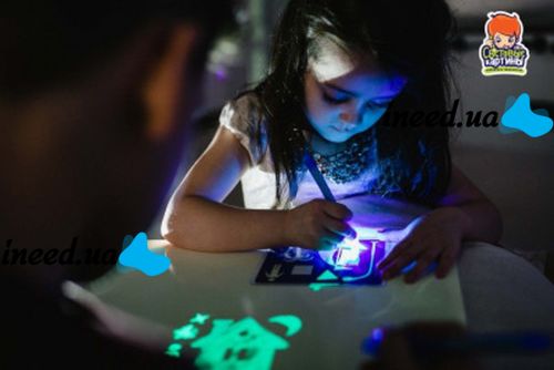 Set for Drawing in the Dark Draw with Light Tablet A5 Unique Educational Toy ORIGINAL