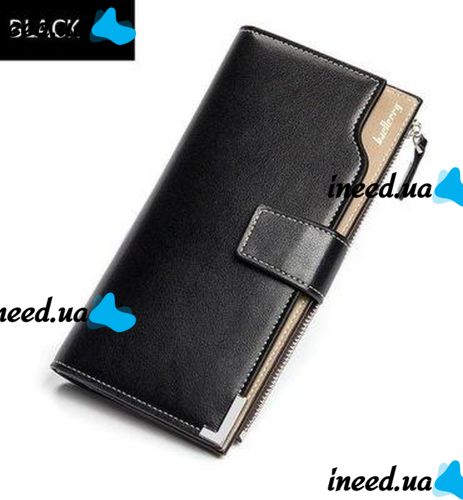 Мужской кошелек Baellerry Carteira C1283 Black черный, мужское портмоне, барсетка