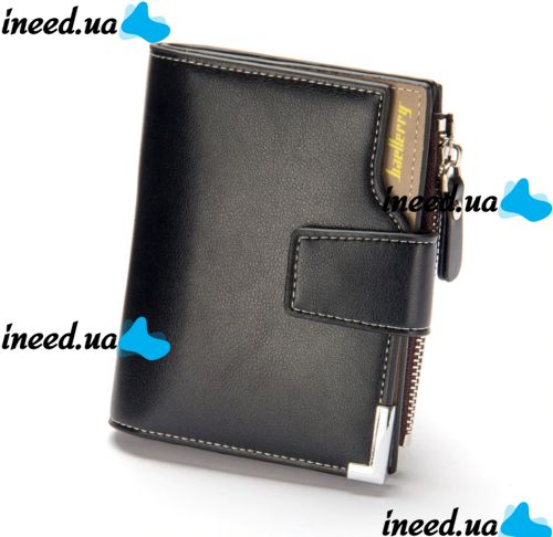Мужской кошелек Baellerry Carteira mini C1282 Black черный, мужское портмоне, барсетка