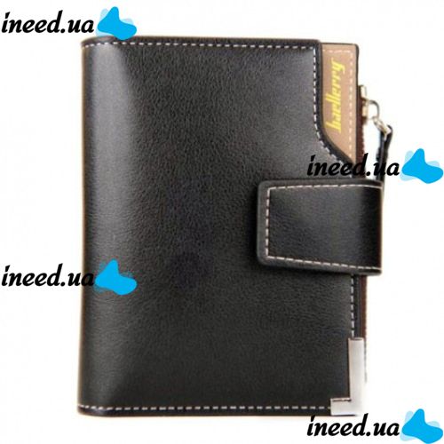 Мужской кошелек Baellerry Carteira mini C1282 Black черный, мужское портмоне, барсетка