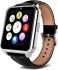 Smart Watch Smart Watch W90 black Black Leather Strap