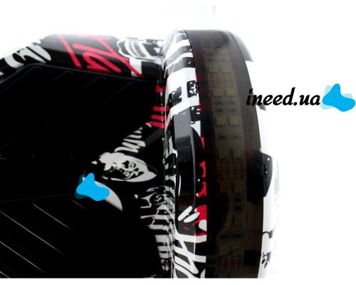 Gyro Scooter Gyroboard Smart Balance Wheel Transformers with Bluetooth Remote 8" Graffiti Graffiti Skulls