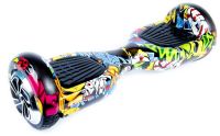 Gyro Scooter Gyroboard Smart Balance Wheel A3 6.5" with Auto Balance and Bluetooth Remote Hip-Hop Hip-Hop Skull
