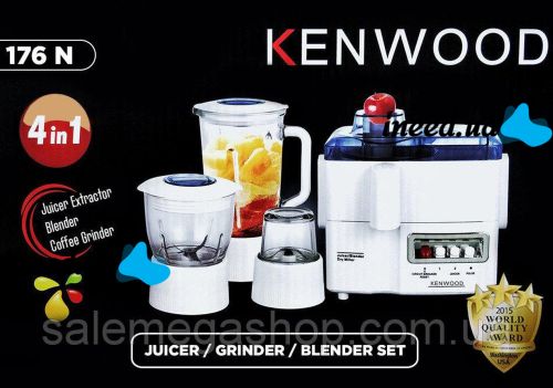 Кухонний комбайн Kenwood 176n 4 в 1, соковижималка, блендер, Гріндер, подрібнювач
