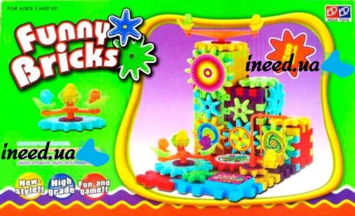 Children's educational designer 3D Funny Bricks (Fanny Bricks) 81 parts