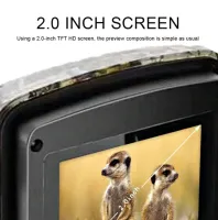 Охотничья фотоловушка Trail Wild Hunt DL-001 IP66 12mp с экраном 2" и ночным видением, Боди камера нагрудный видеорегистратор с датчиком движения