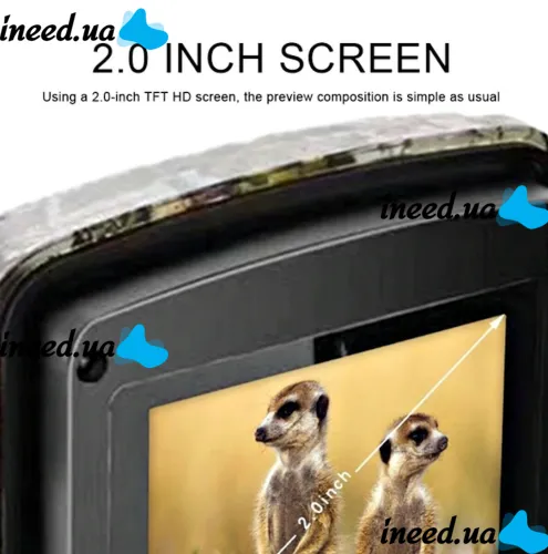 Охотничья фотоловушка Trail Wild Hunt DL-001 IP66 12mp с экраном 2" и ночным видением, Боди камера нагрудный видеорегистратор с датчиком движения