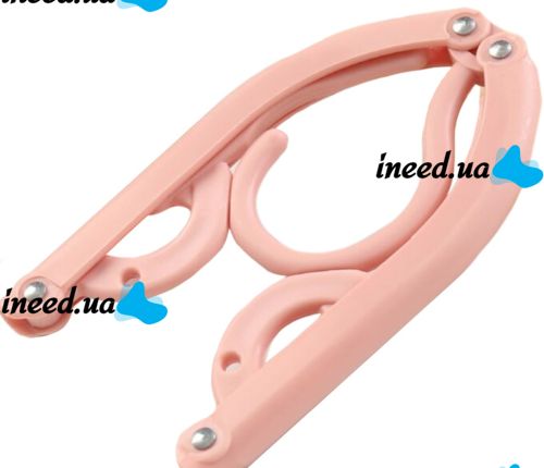 Складна Пластикова вішалка плічка трансформер Plastic Drying Rack FM-14 1 шт для зберігання сушіння одягу складні тремпеля для речей і взуття в шафі