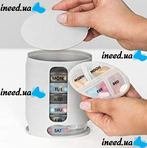 Organizer for tablets for 7 days Pill Pro pillbox, container for tablets for a week