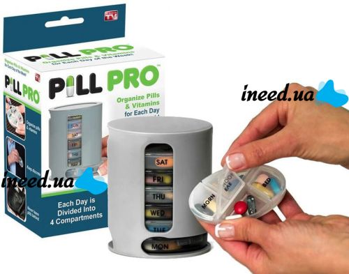 Organizer for tablets for 7 days Pill Pro pillbox, container for tablets for a week