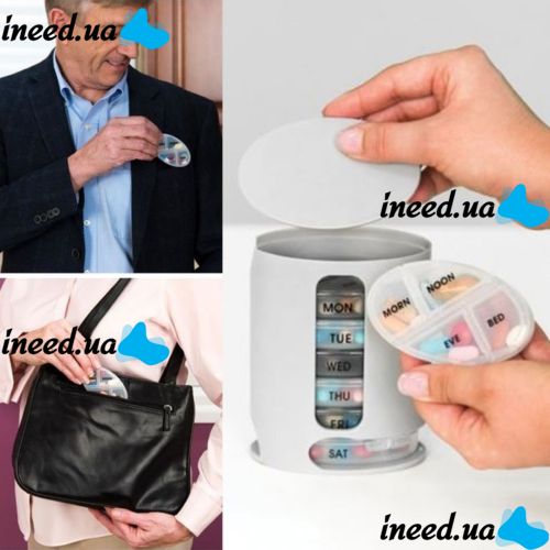 Organizer for tablets for 7 days Pill Pro pillbox, container for tablets for a week