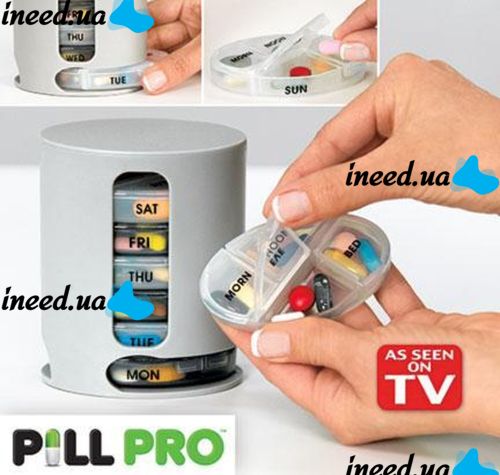 Organizer for tablets for 7 days Pill Pro pillbox, container for tablets for a week