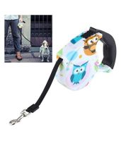 Повідець рулетка для собак з кнопковим блокіратором довжини Retractable Dog Leash 5 м до 33 кг середній